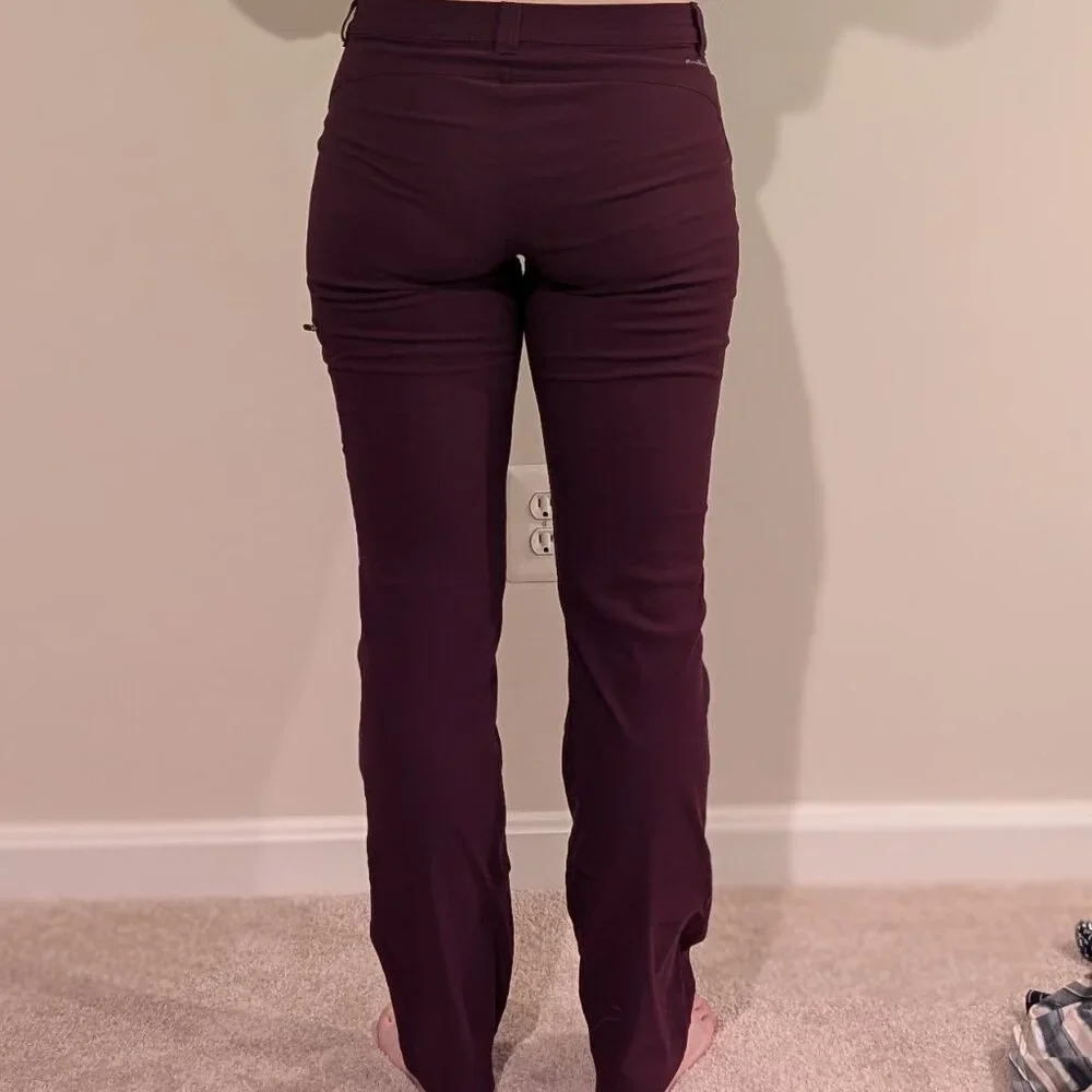 Eddie Bauer Stretch Rainier Hiking Outdoor Pants in Plum Purple, Size 8 - Picture 4 of 6
